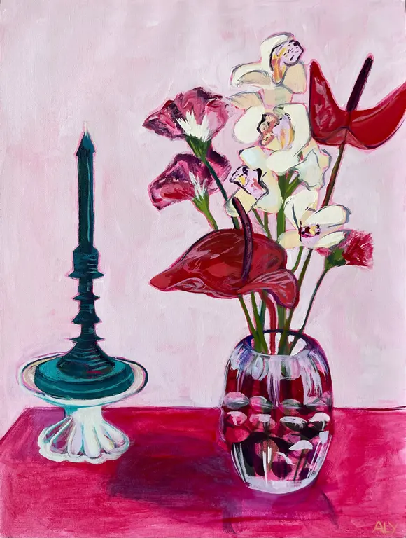 Image for Birthday Flowers (on canvas paper)